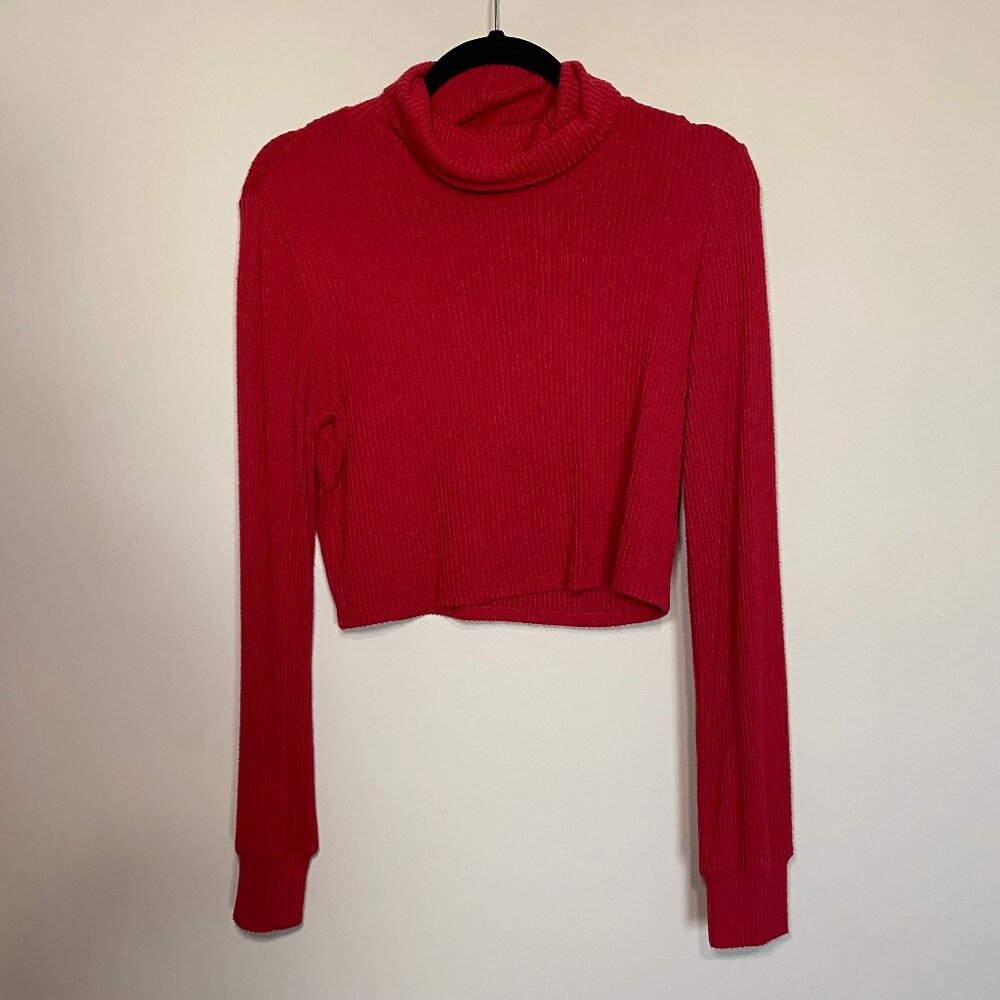 Garage Small Cropped Turtleneck Sweater